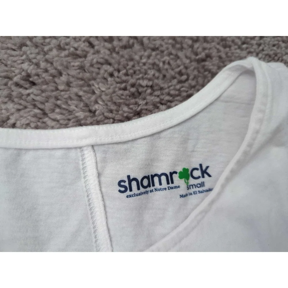 University‎ of Notre Dame Fighting Irish Tank Top Womens S NCAA Shamrock White - Picture 4 of 8
